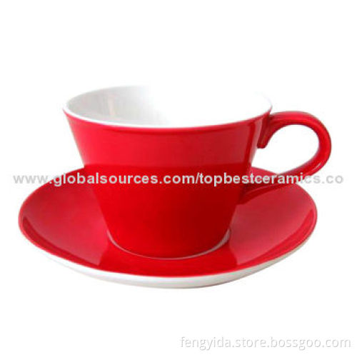 Ceramics express cup and saucer set